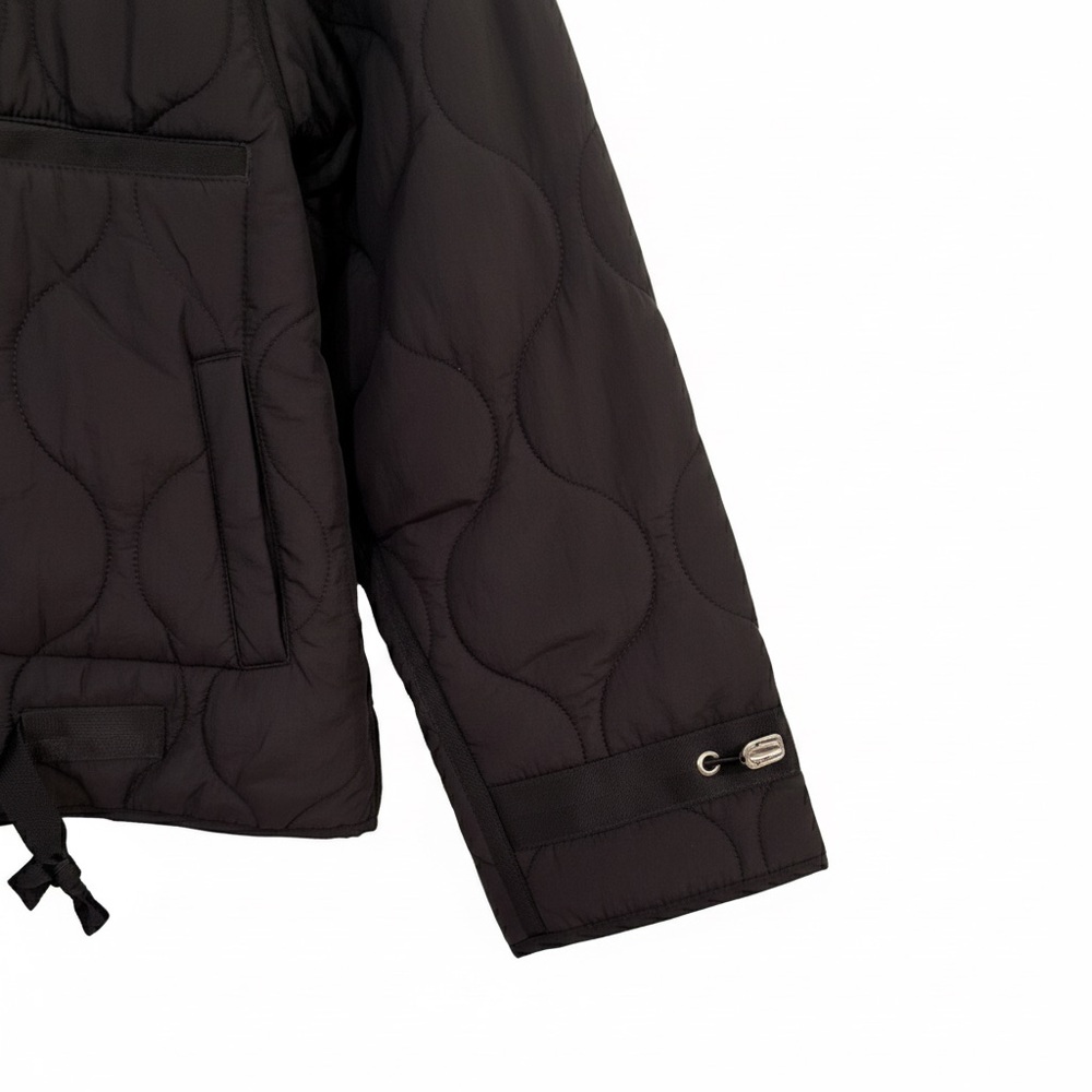 ZARA ZW Collection Black Water Repellent Quilted Puffer Jacket Medium NWT - Picture 5 of 13